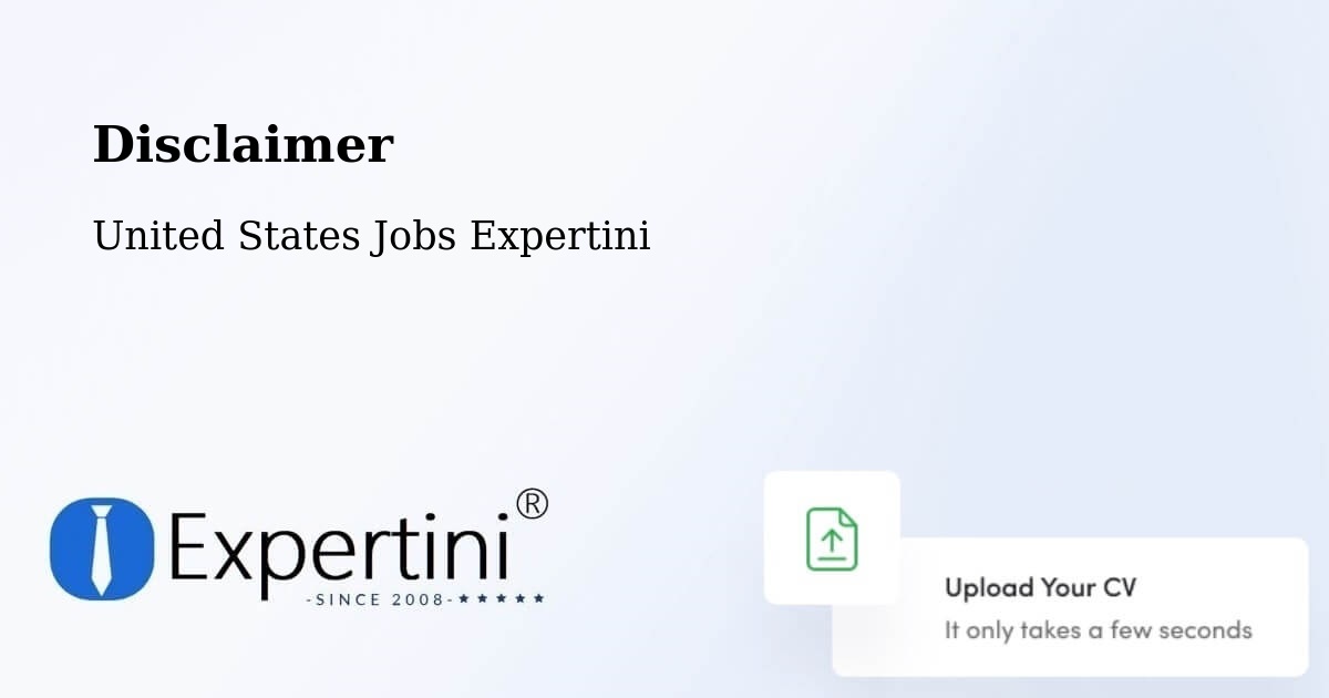 Disclaimer – Polson - United States Jobs Expertini